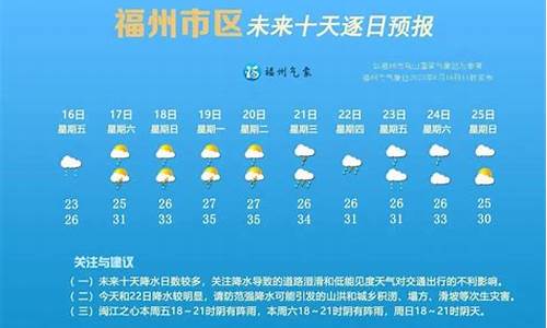 福州未来十五天天气预报_福州市天气预报未来15